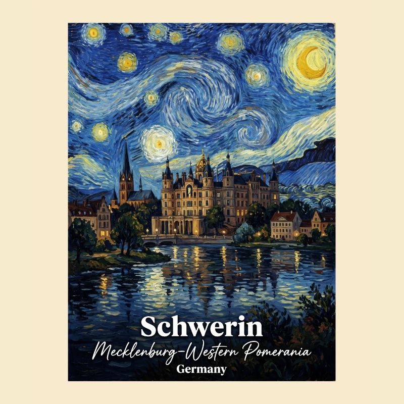 Schwerin Germany Sternennacht