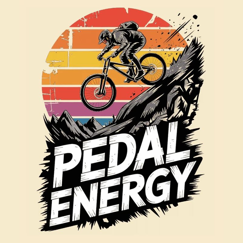VTT, Descente, Action du cyclisme