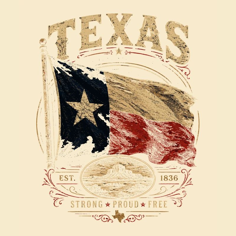 Texas Flag Pride: Stark & Free
