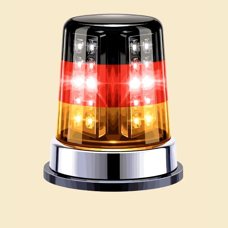 Hyperrealistic Germany Siren Beacon