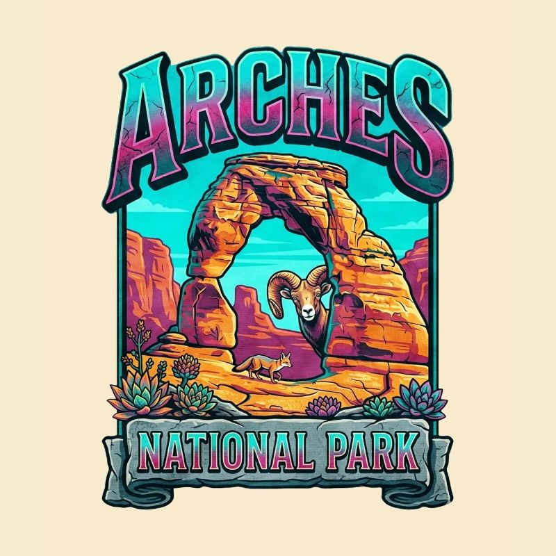 Explosion de couleurs dans le parc national des Arches