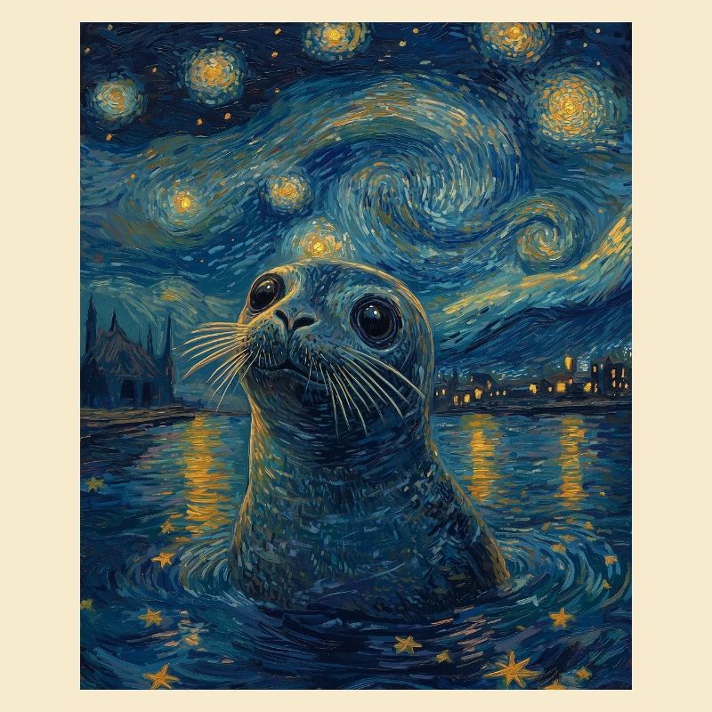 Robbe Van Gogh Style Starry Night
