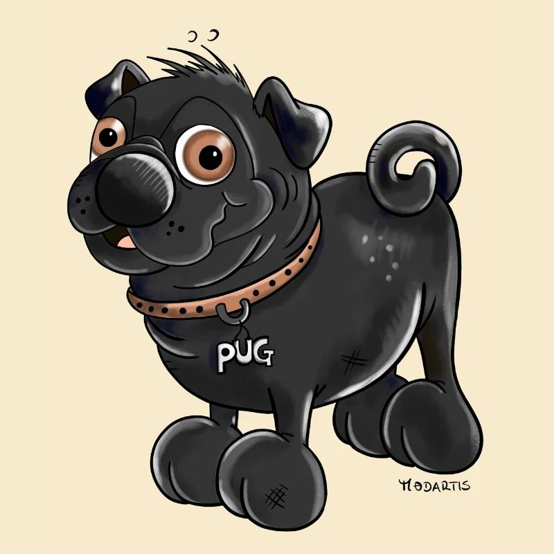 Da kommt ein Mops