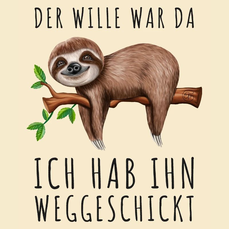 Faultier Sarkasmus Morgenmuffel Langschläfer