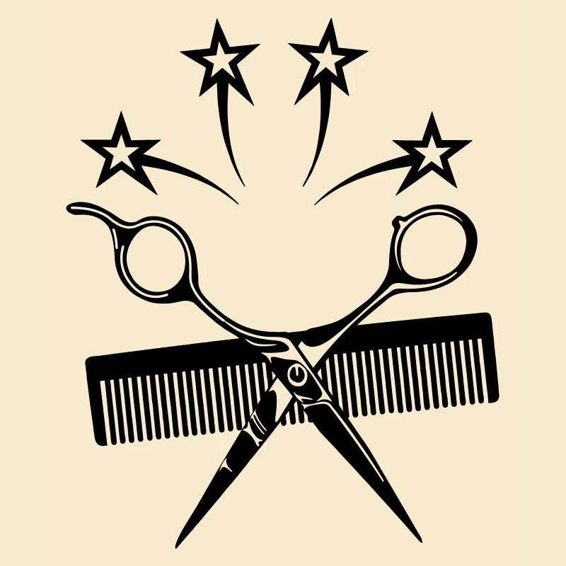 Star ciseaux peigne coiffeur