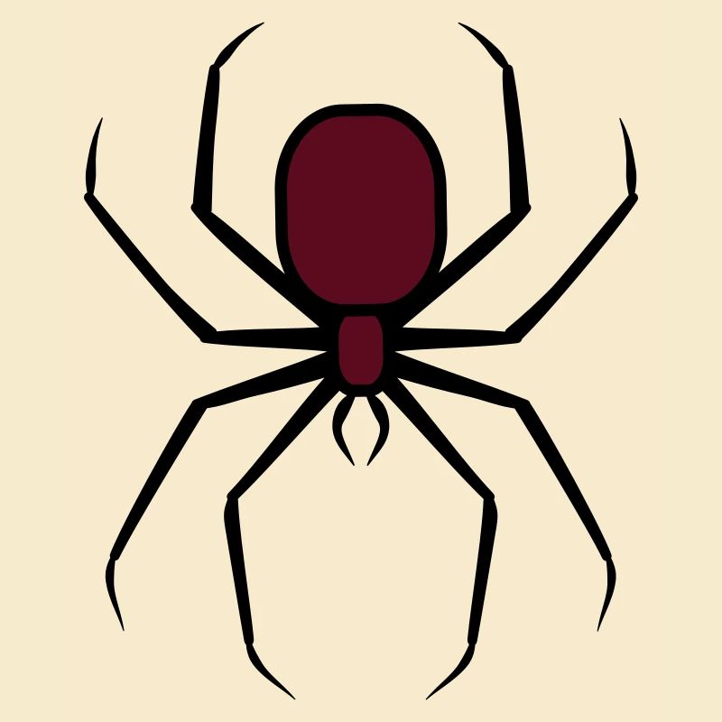 Gruselige Halloween Unheimliche Goth-Spinne 3