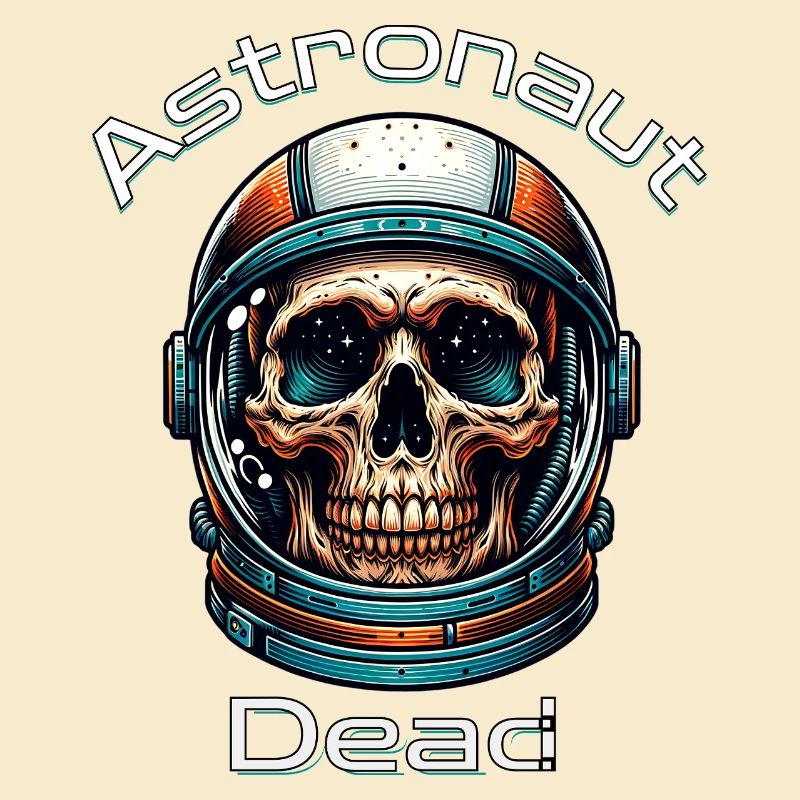 Crâne d’astronaute dans l’espace