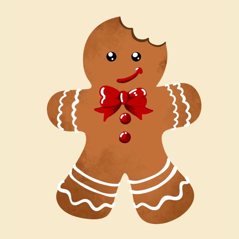 Sugar Gloss Gingerbread Man with Bow