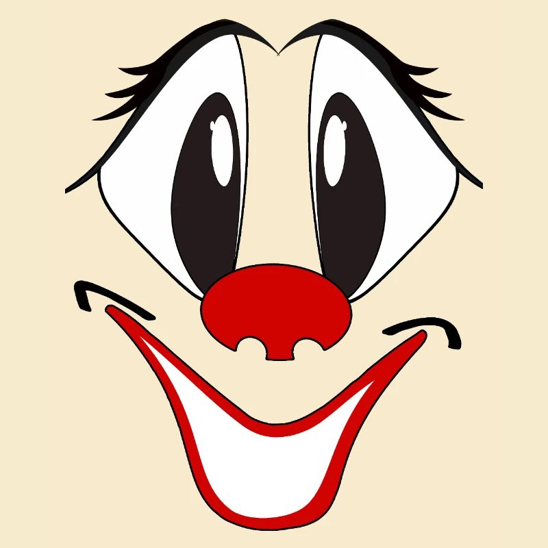 Visage de Clown Rieur