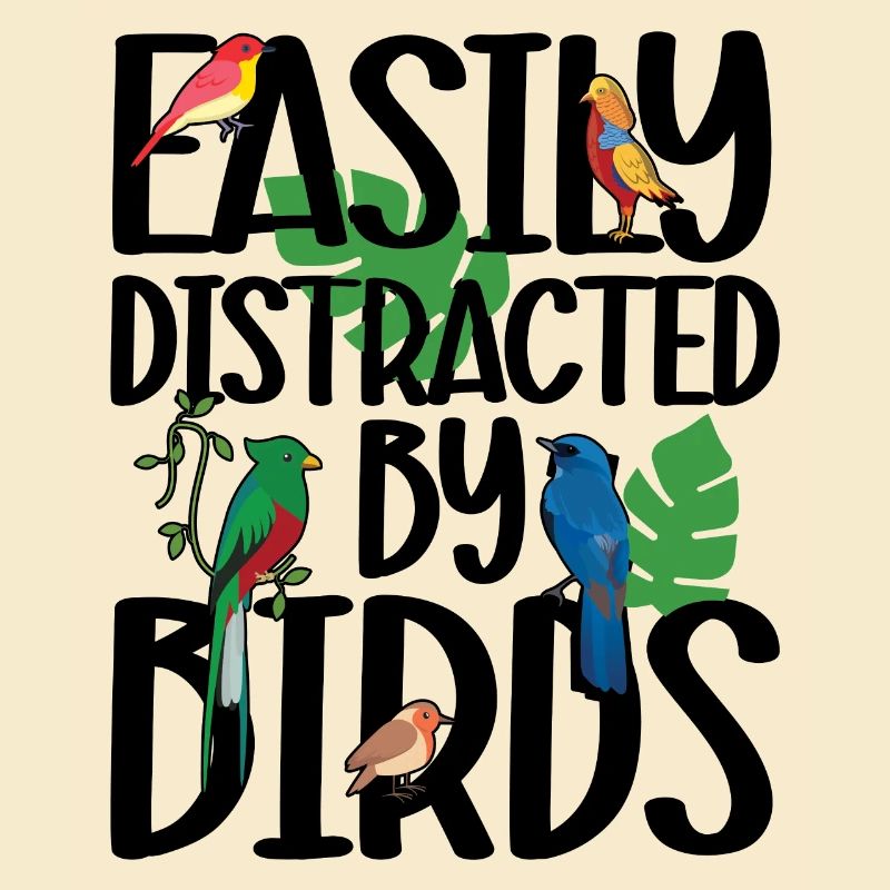 Facilement distrait par les oiseaux
