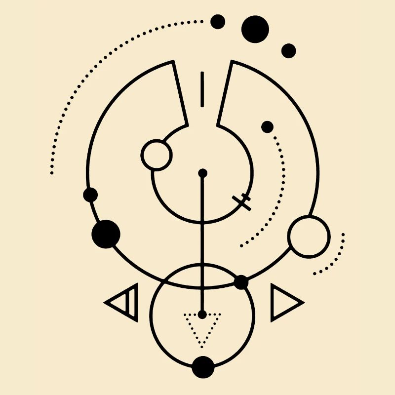 Black geometric symbol