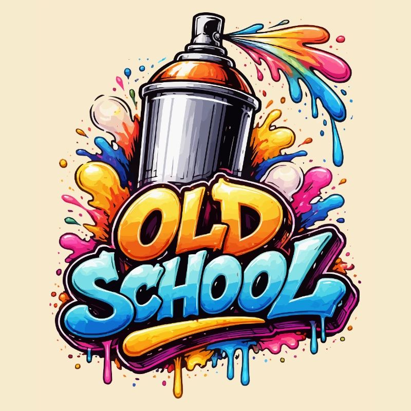 Old School Graffiti Spray Burst