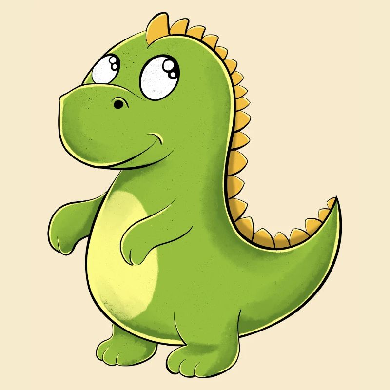Dino Vert Joyeux