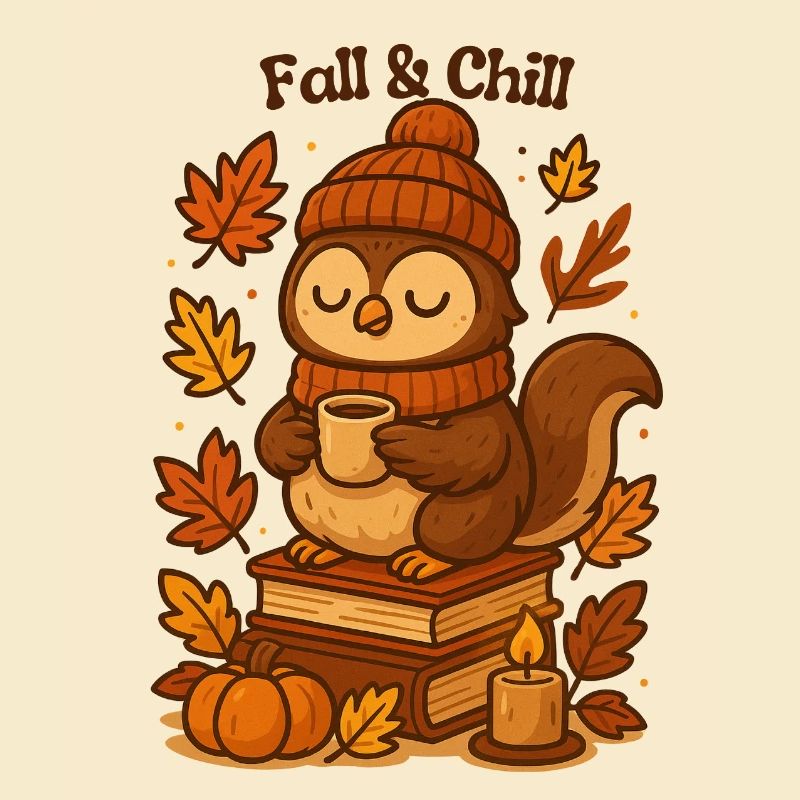 Fall & Chill Owls Cozy Fall fall autumn