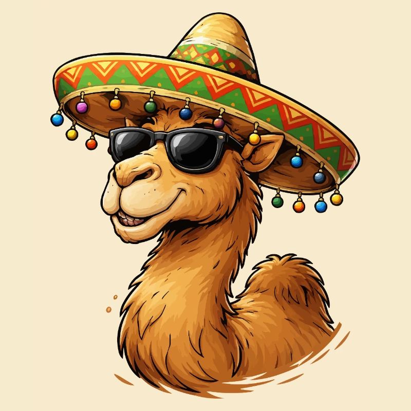 Camel Smile with Sombrero