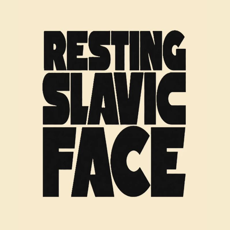 Expression du visage slave au repos en Europe de l’Est