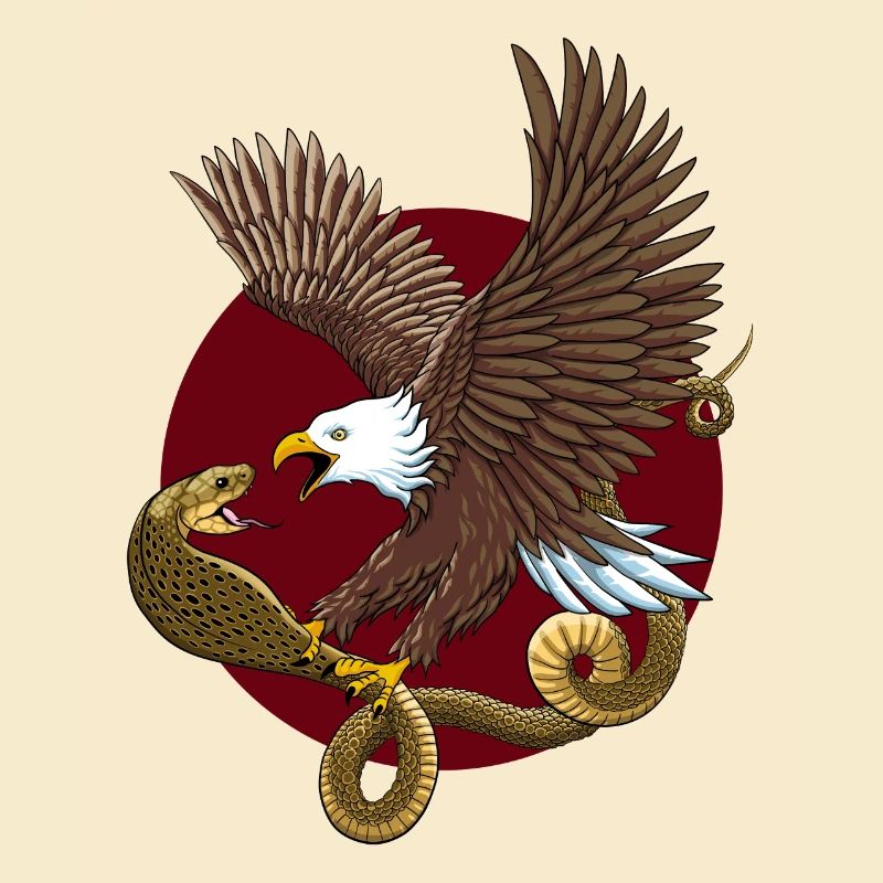 Aigle et serpent