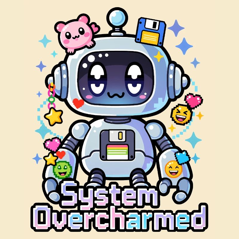🤖 - System Overcharmed – Robot with Digital Charms