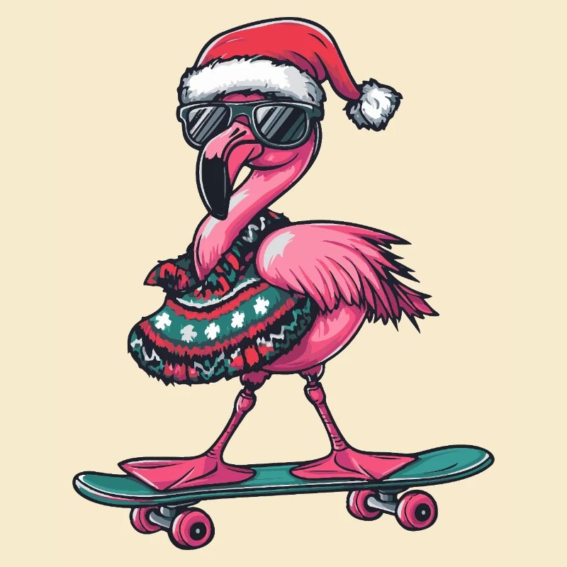 Flamingo Christmas Funny