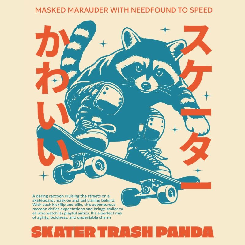 SKATER TRASH PANDA