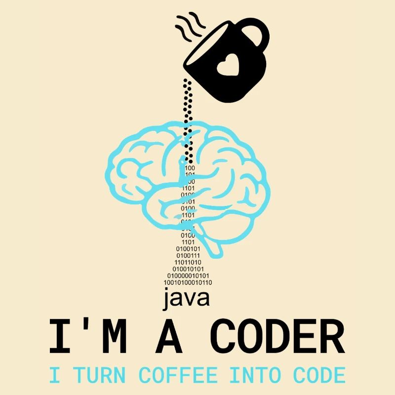 T-shirt Coder : Du café dans le code – Nerdy Programmie