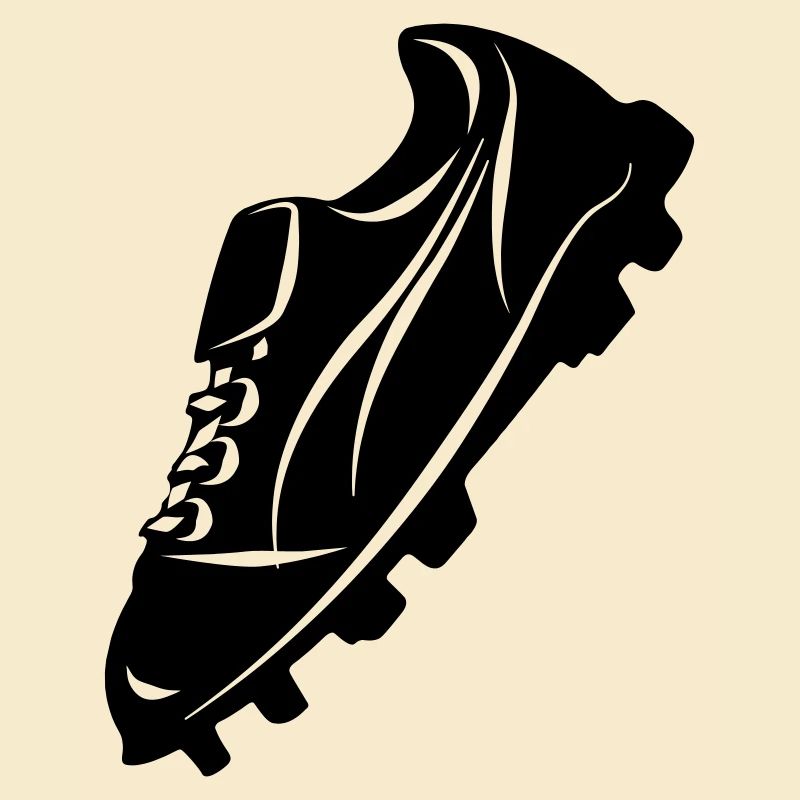 Silhouette d’ombre transparente de chaussure de football