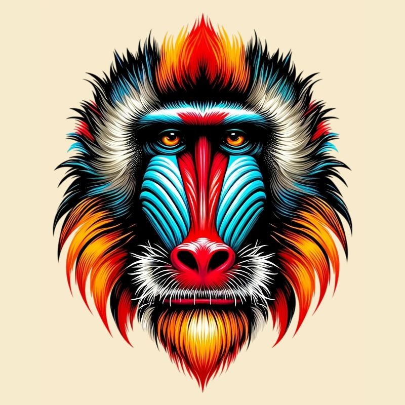 Singe mandrill