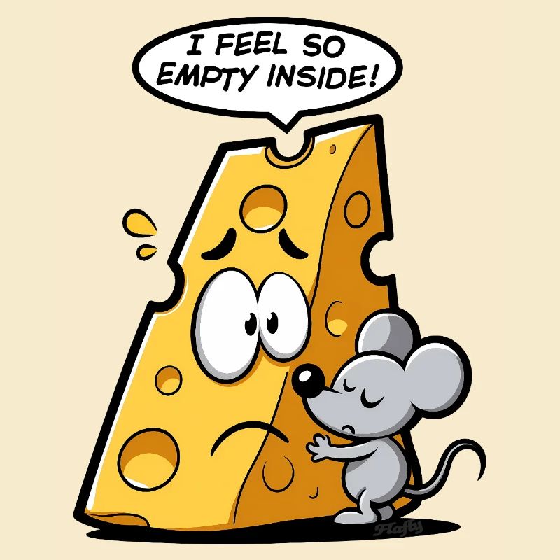 Cheese in existential crisis 🧀🐭