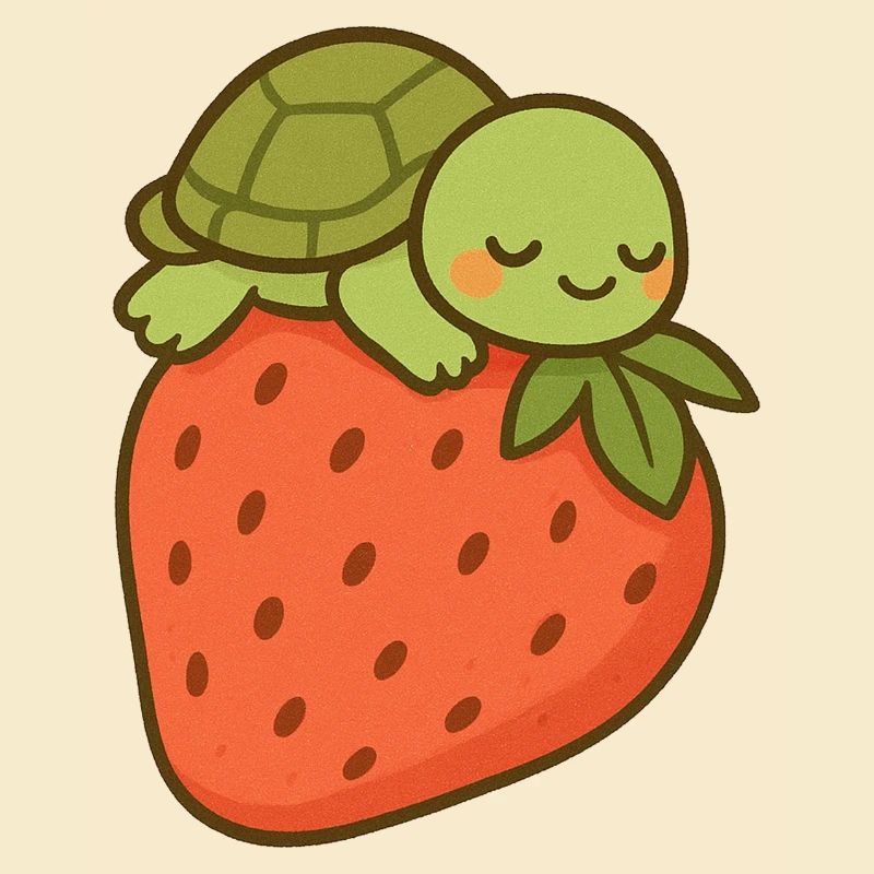 Strawberry Turtle Cozy