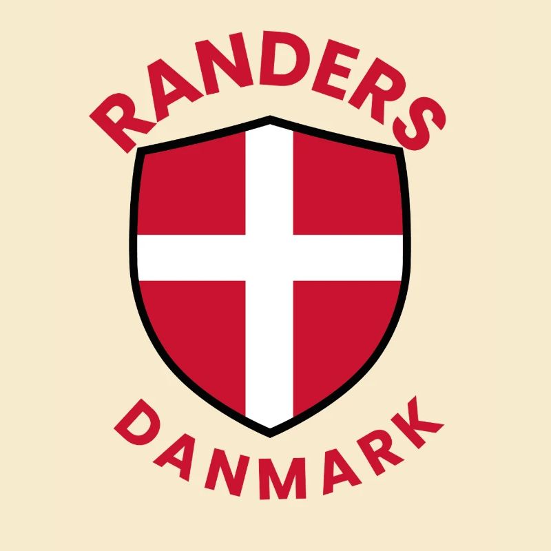 Randers Denmark Shield Flag