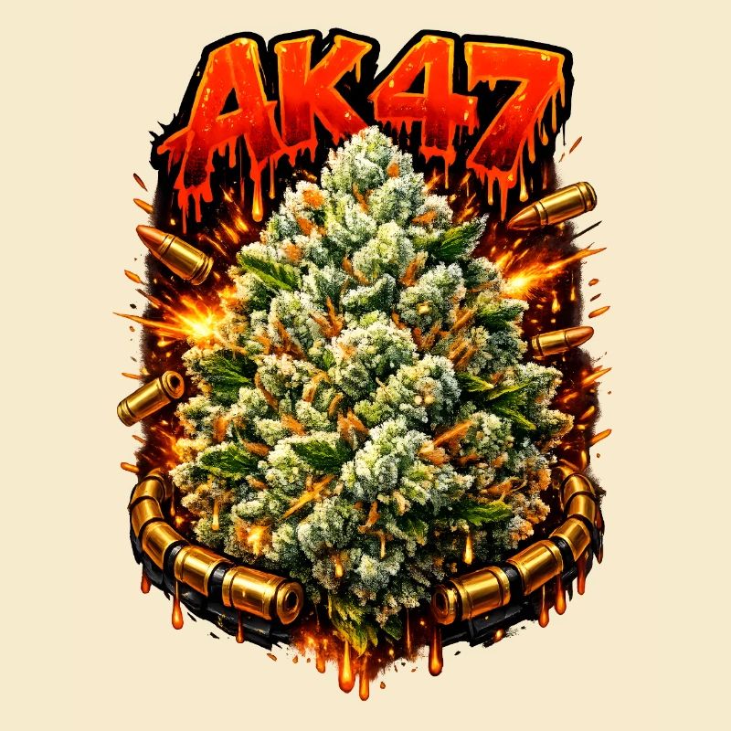 AK47Weed Strain Graffiti-Kunstdruck