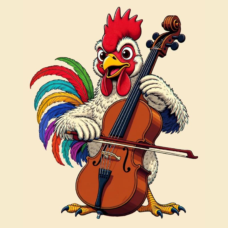 Hahn joue du violoncelle