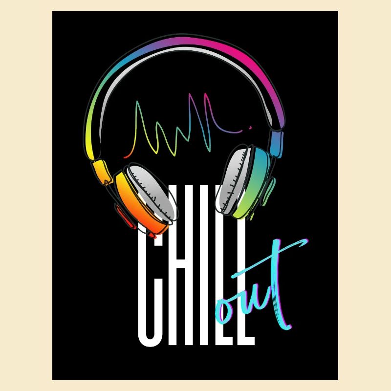 Kopfhörer Keep Calm and Chill Out - Cooles Design