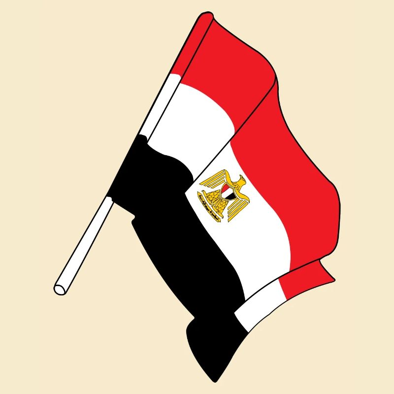 Drapeau : Égypte