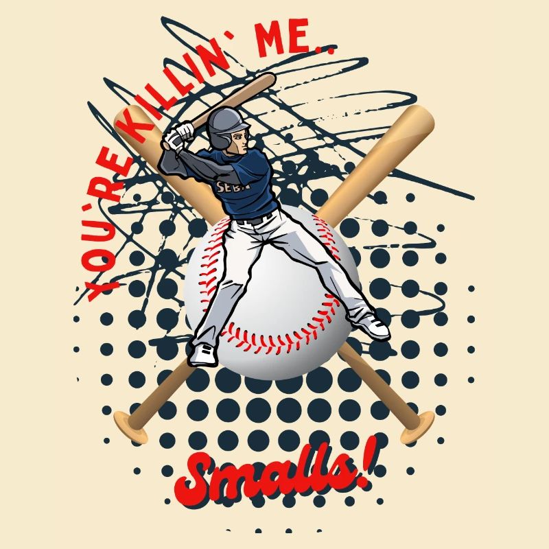 Baseball-Teig mit verspieltem Text