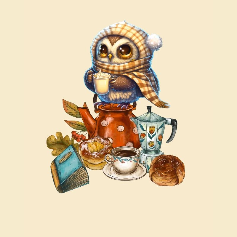 Ich mag Halt Eulen/ Coffee Break/ Kaffee Pause