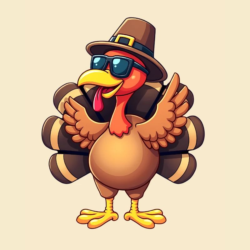 Thanksgiving Drôle Dinde de Thanksgiving