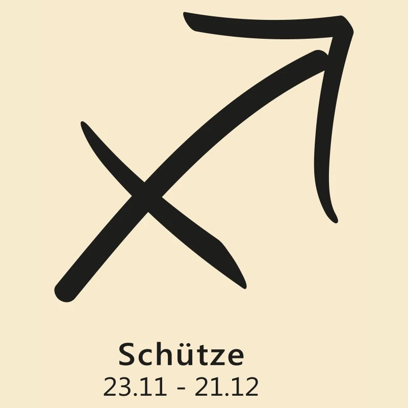 Schütze Bogen Pfeil Symbol Sternzeichen