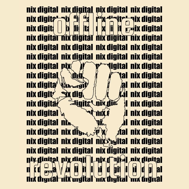 Offline Revolution – Digital Detox Statement Design
