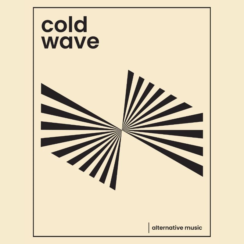 Conception d’affiche de musique Cold Wave
