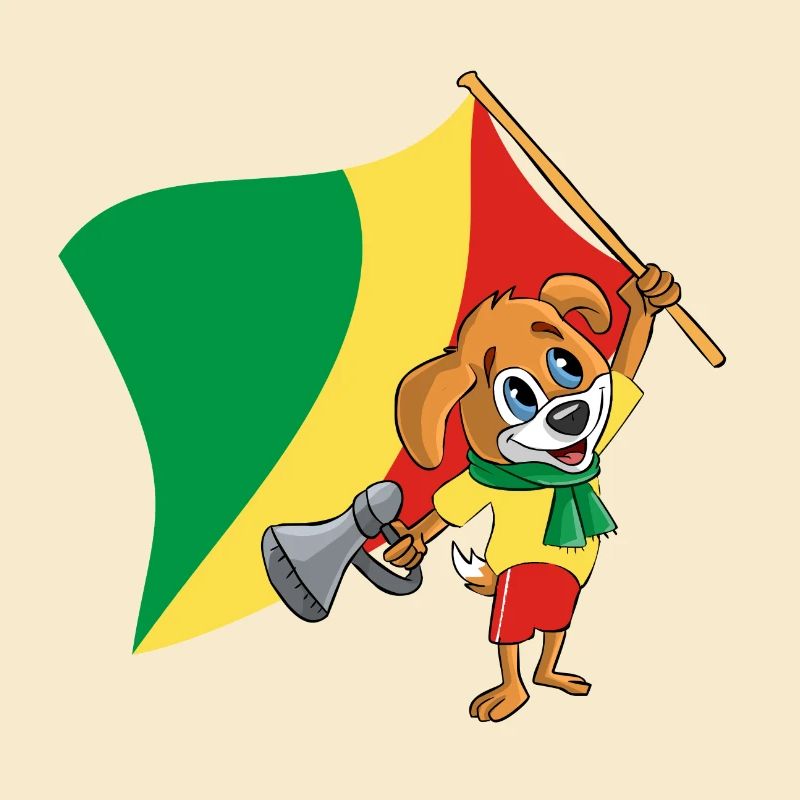 Congo (Brazzaville) fan dog