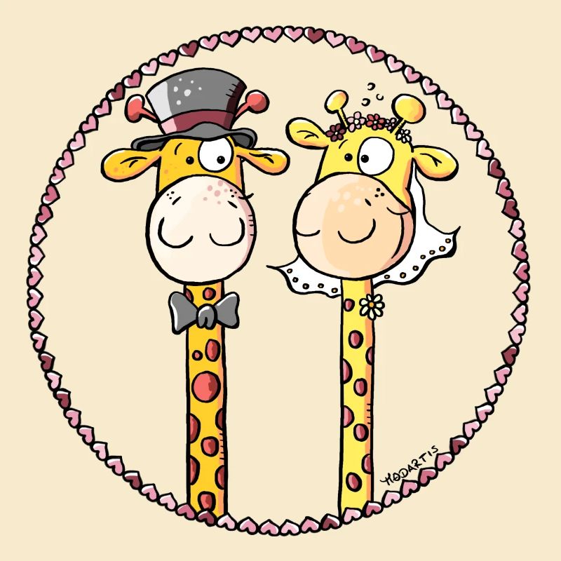 Giraffes Wedding