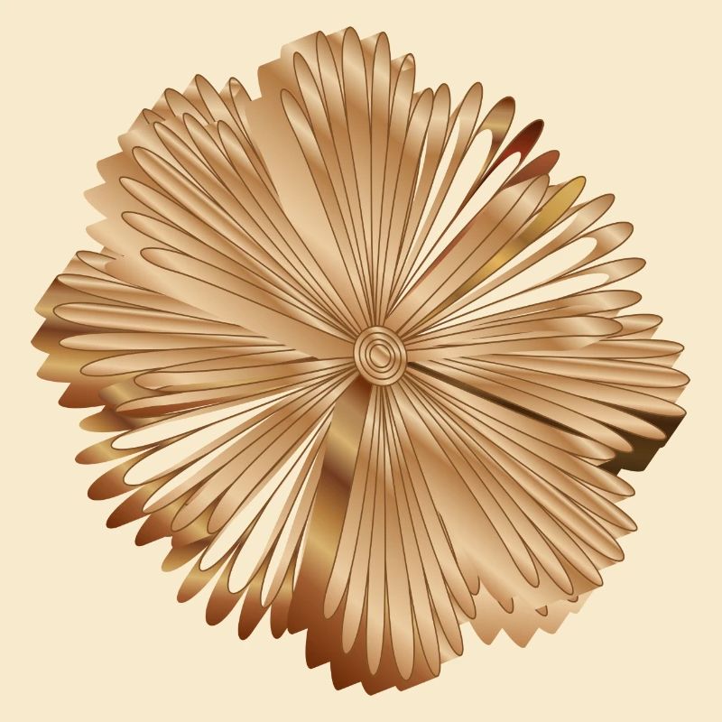 Fleur de courtepointe aux couleurs chaudes du bois