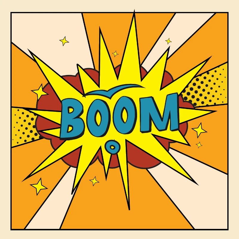 Boom Comic Explosion Stil