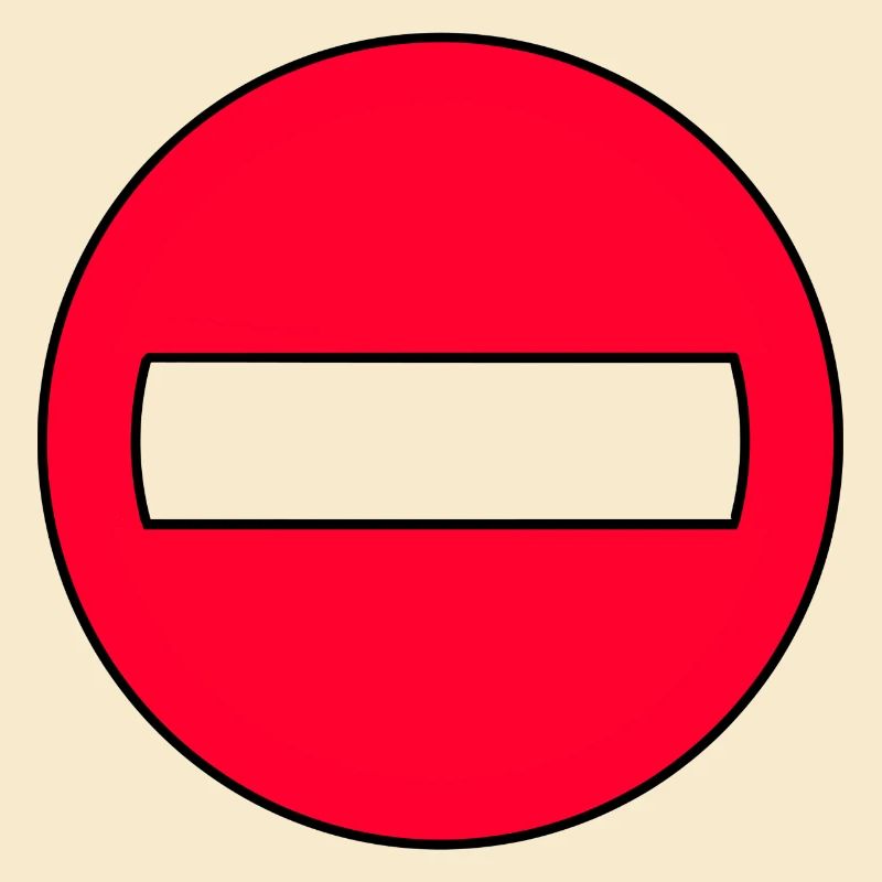 Icône Pas de Passage Rouge