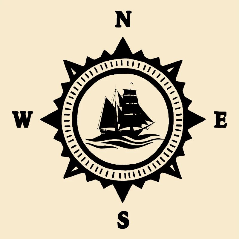 Das schwarze Boot und der Kompass