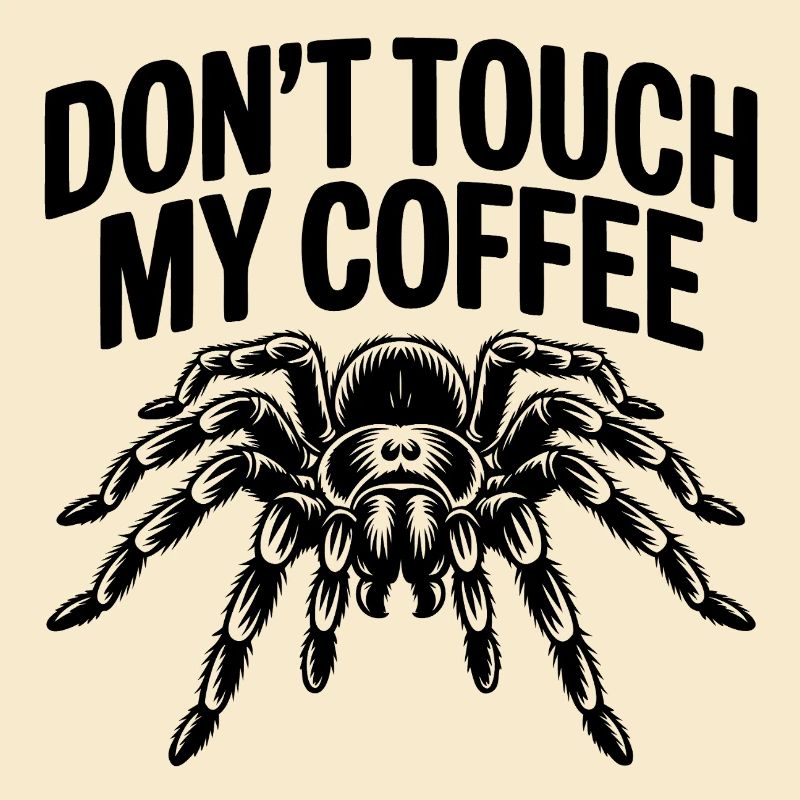 « Ne touchez pas à mon café » Rétro Statement Design