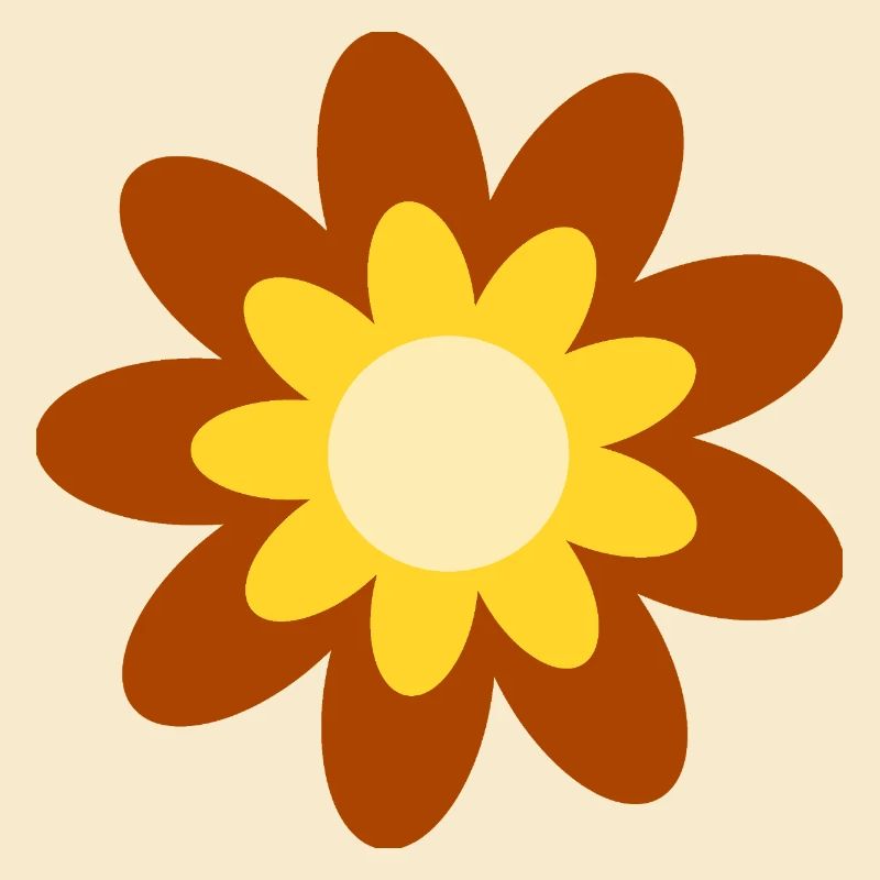 70s Flower Pattern Hippie Gift