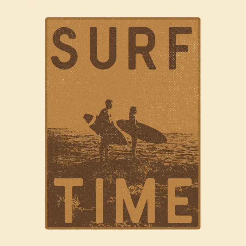 Affiche vintage Surftime