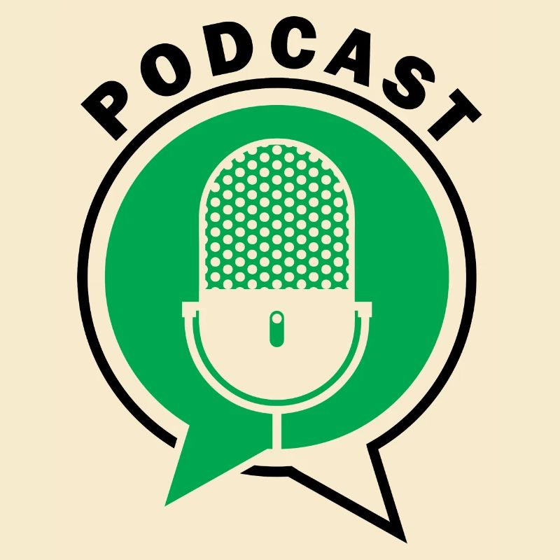 Podcast Mikrofon Sprechblasen